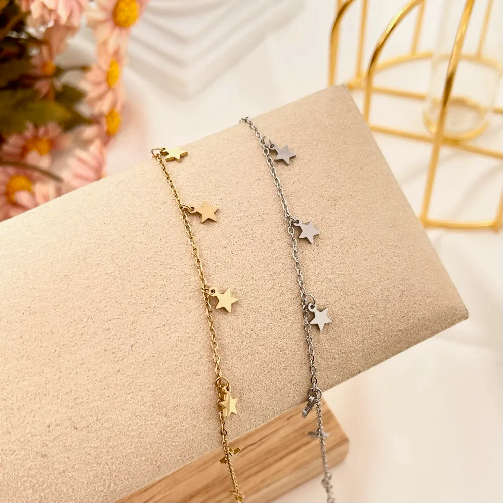 BAC-413-2846 Stella Stellina-Bracciale in Acciaio con Chiusura