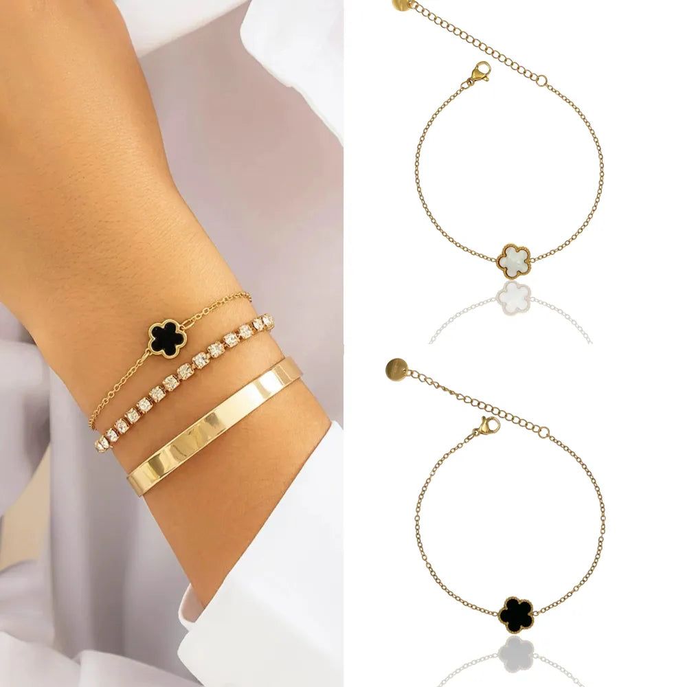 BAC-413-2035 Fiore-Bracciale in Acciaio