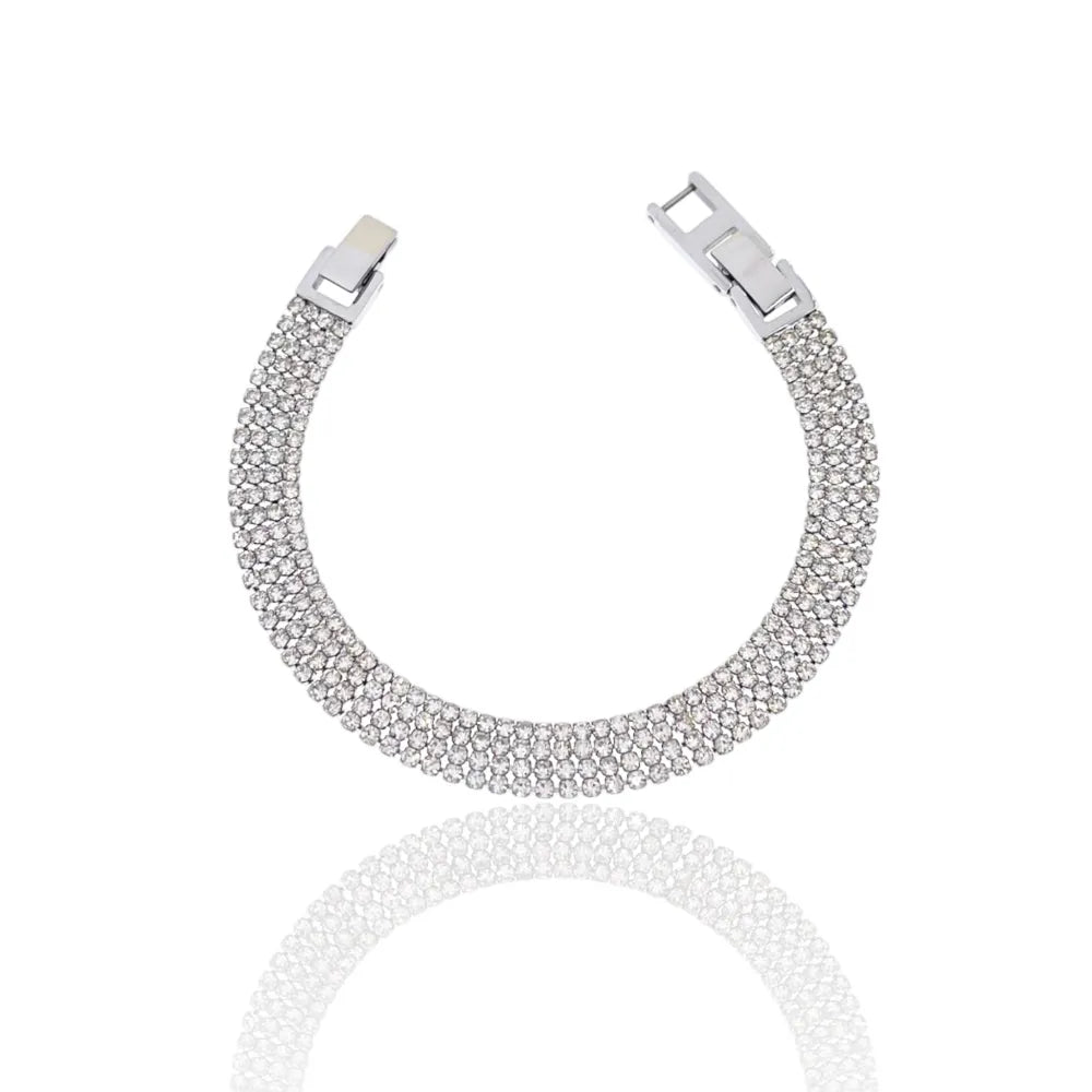 BMZ-103-AA2660B 2mm Quattro Fili Tennis 2mm Quattro Fili -Bracciale con Cubic Zirconia