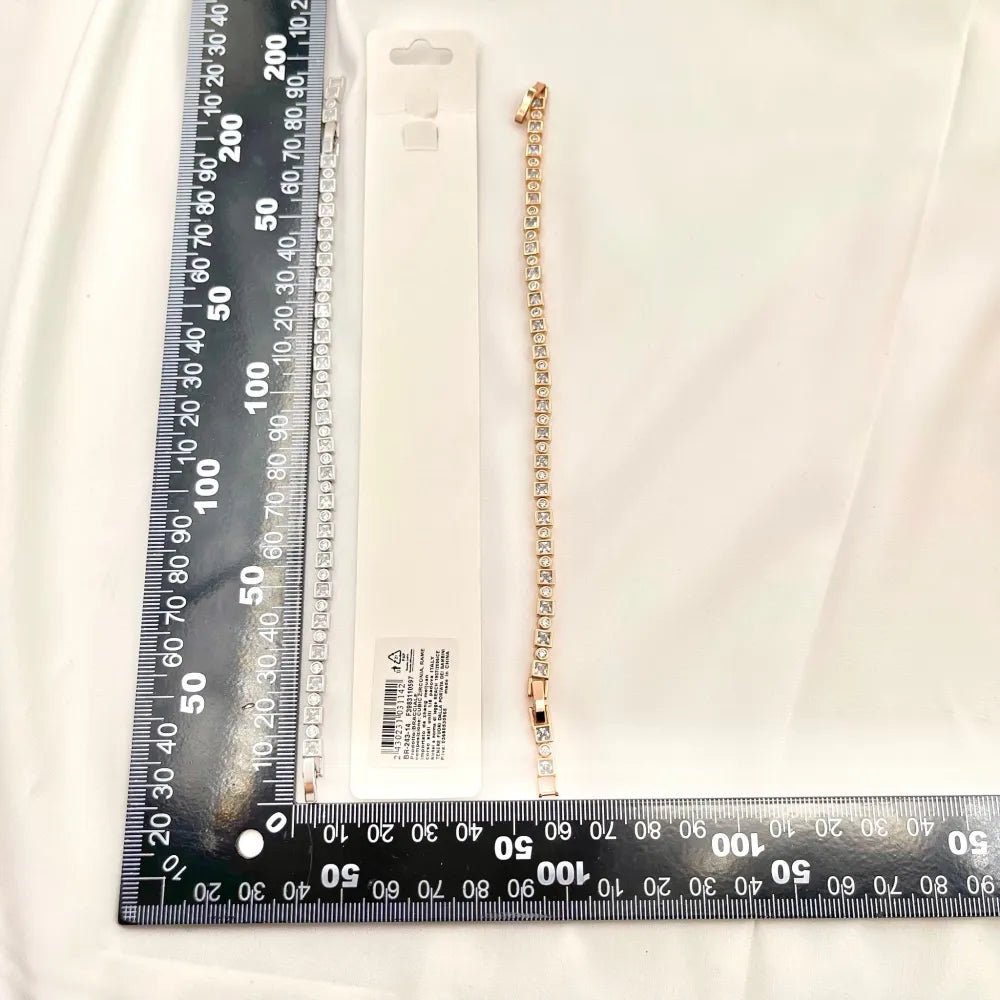 BMZ-243-14 S Quadrato e Tondo-Bracciale con Cubic Zirconia