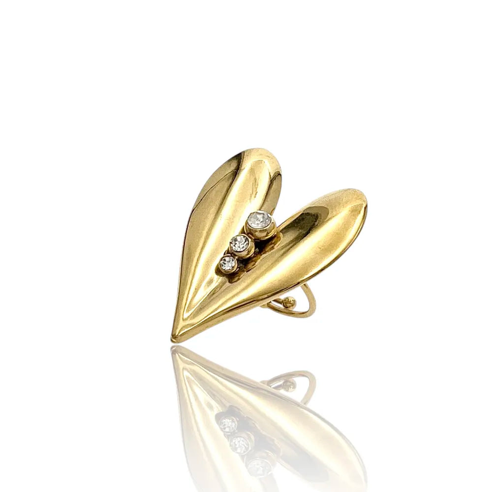 AAR-759-11 Cuore -Anello Regolabile in Acciaio