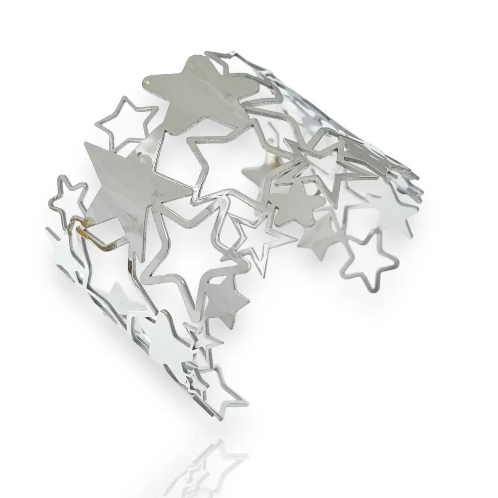 BAR-732-228 Stella-Bracciale Rigido in Acciaio