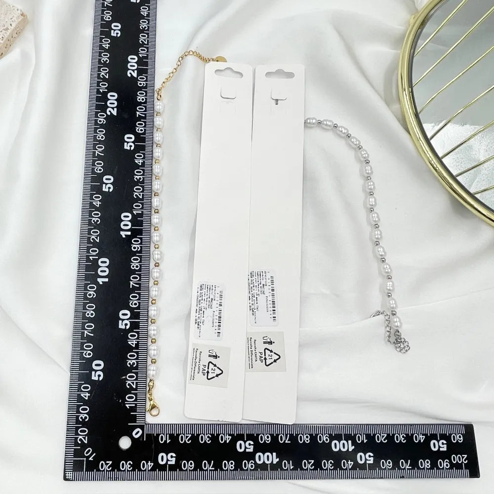 BAC-103-AA2006 Perla Ovale-Bracciale in Acciaio