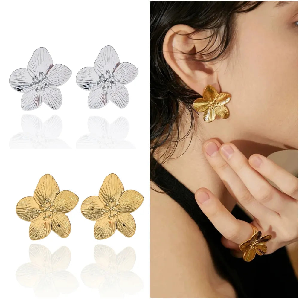 OAP-103-AA4293E Fiore-Orecchini in Acciaio