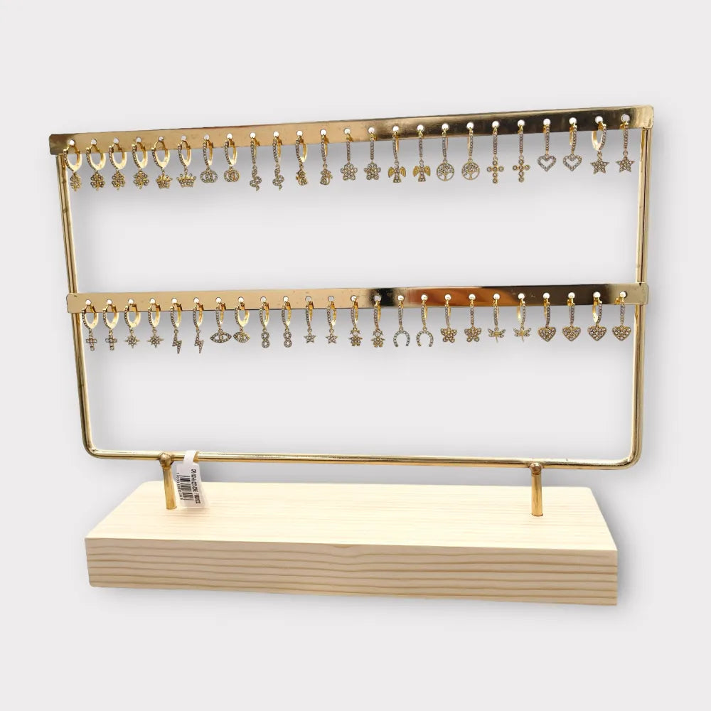 OPA-103-AA3273-3294E Mix Soggetti Pendenti-36paia orecchini in Acciaio