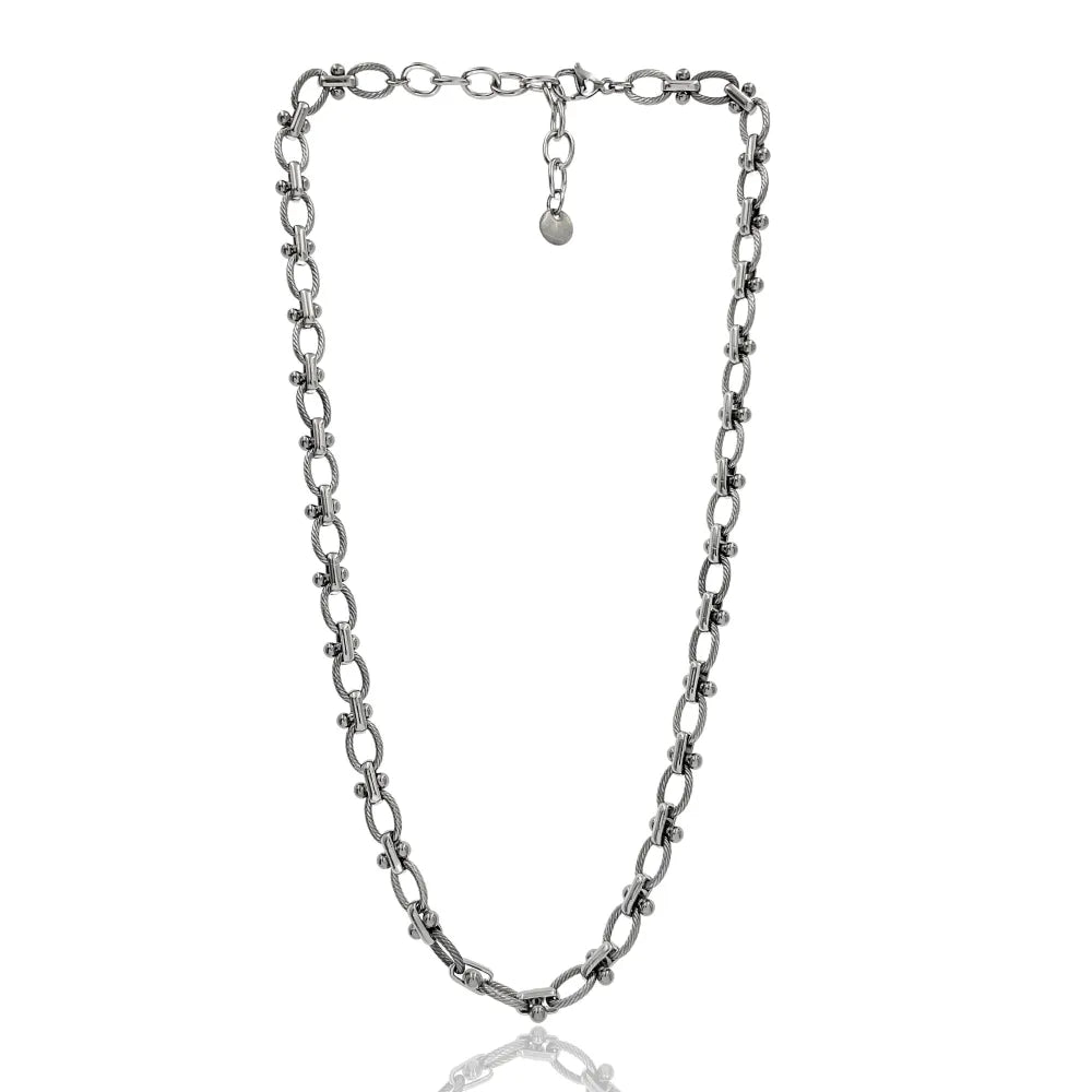 CAC-103-AA3564N Catena-Collana Corta in Acciaio