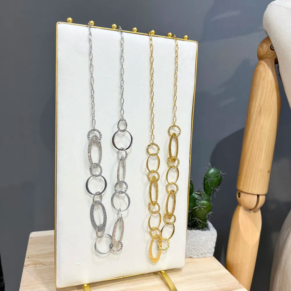 CAL-759-27 Catena-Collana Lunga  in Acciaio