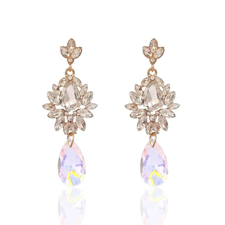 OMM-520-L30 Fantasia-Orecchini Moda Vetro