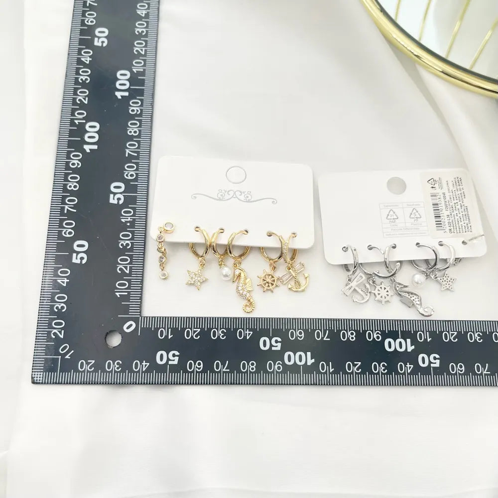 OPM-520-L38 Mare Stella Cavalucci Marino-Set 6pz Orecchini