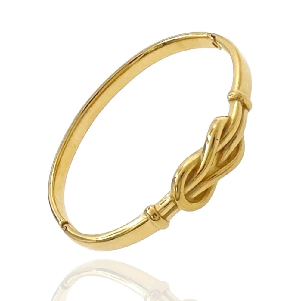 BAR-413-6538 Nodo -Bracciale Rigido in Acciaio