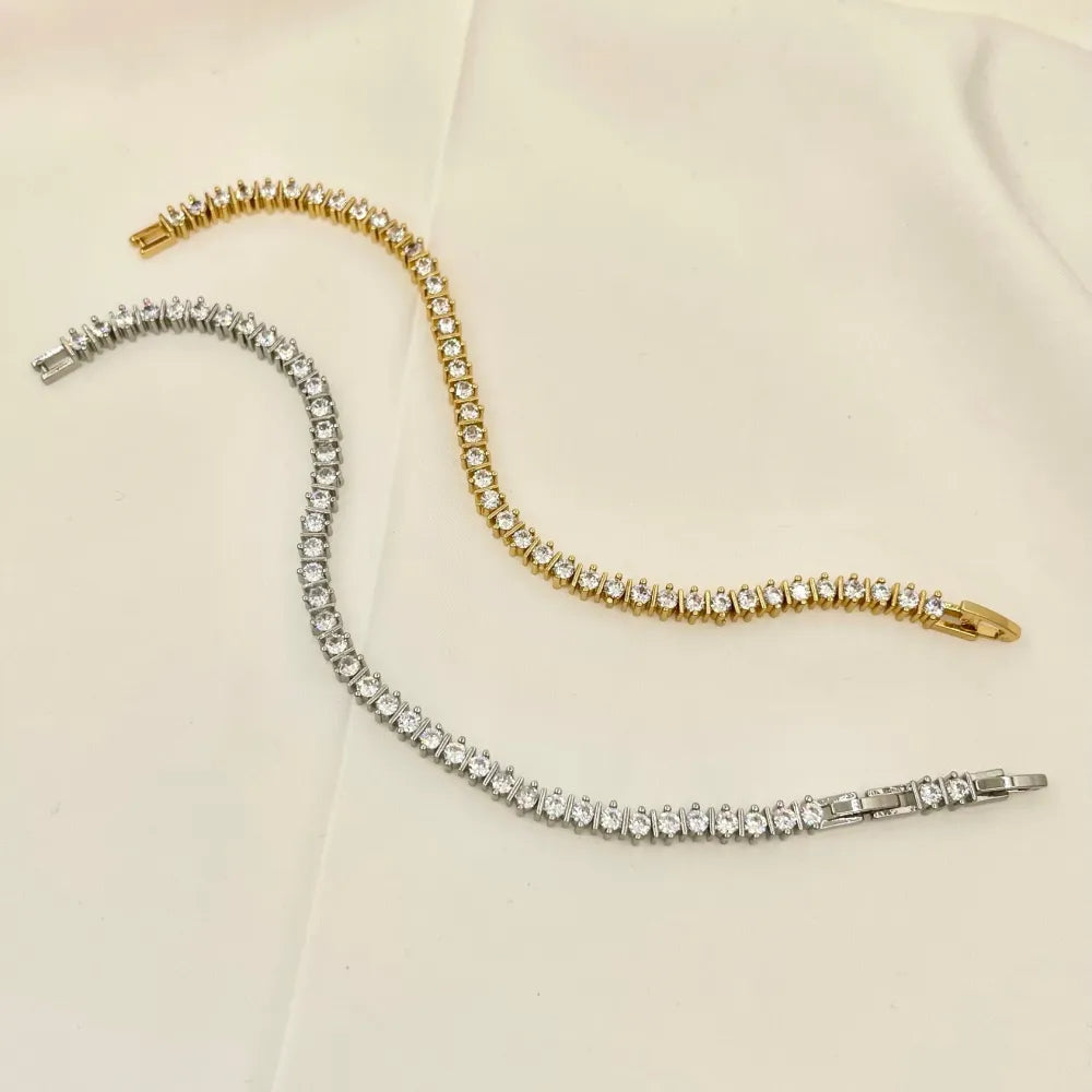 BMZ-103-AA2645B Tennis-Bracciale Tennis con Cubic Zirconia