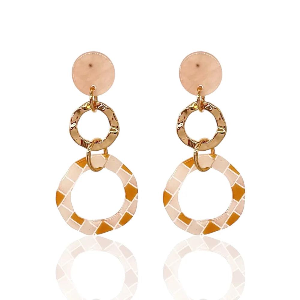 OMM-15027 S Doppio Cerchio -Orecchini Moda