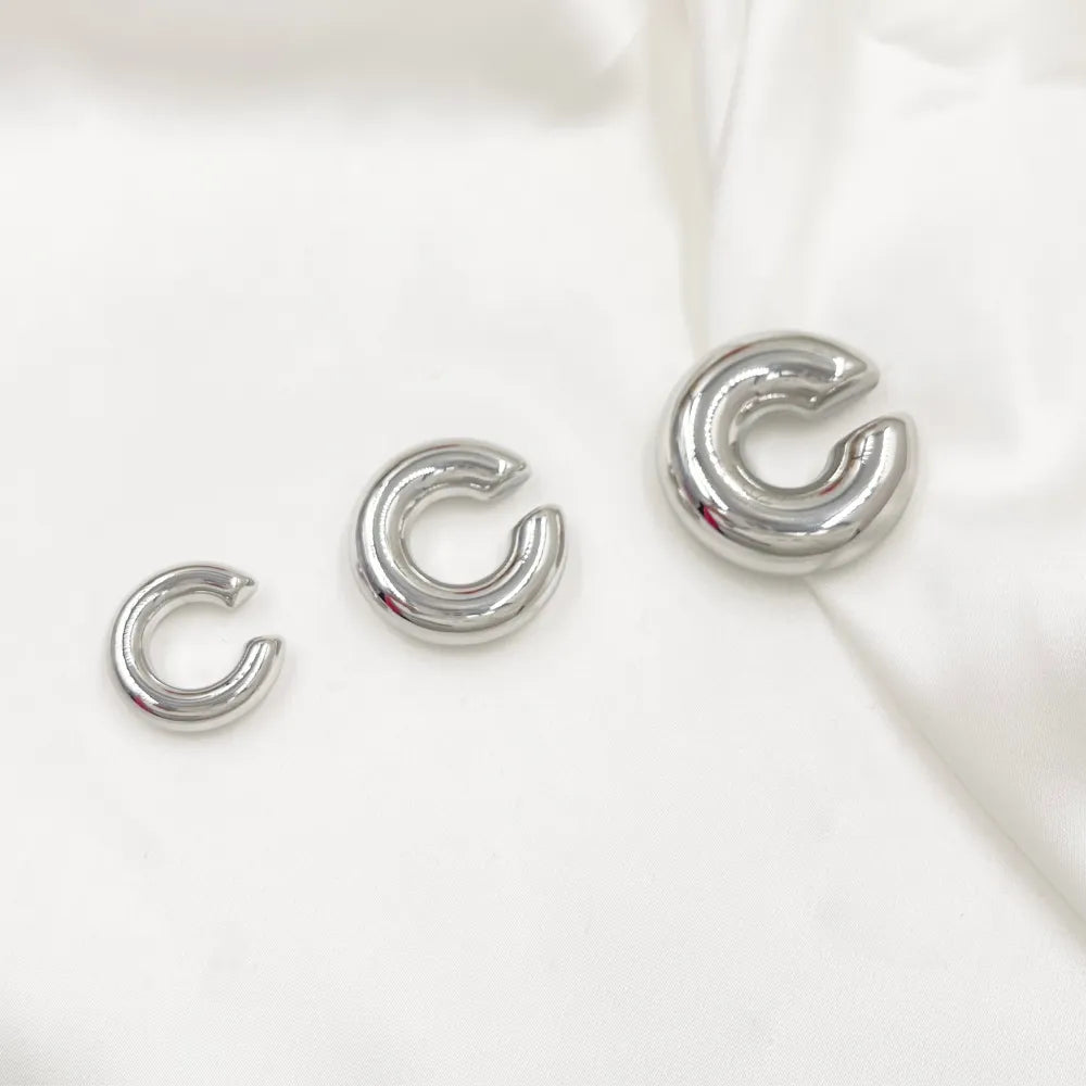 EAK-103-AA4715E S Cerchio Bombato Piccolo 5x20mm-Earcuff in Acciaio
