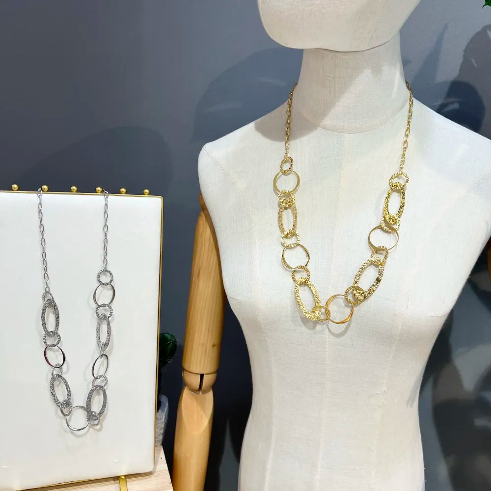 CAL-759-27 Catena-Collana Lunga  in Acciaio