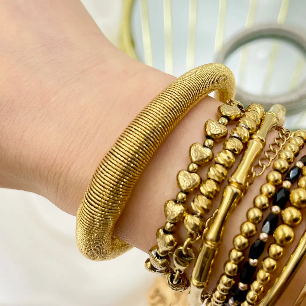 BAR-413-4275B Molla-Bracciale Rigido in Acciaio