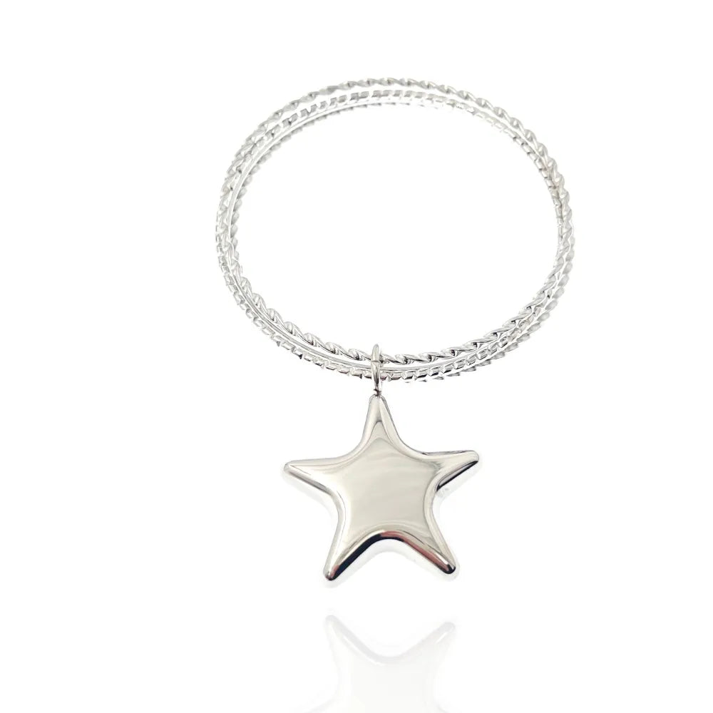 BAR-103-AA3367B Stella-Bracciali Multifili Rigidi in Acciaio