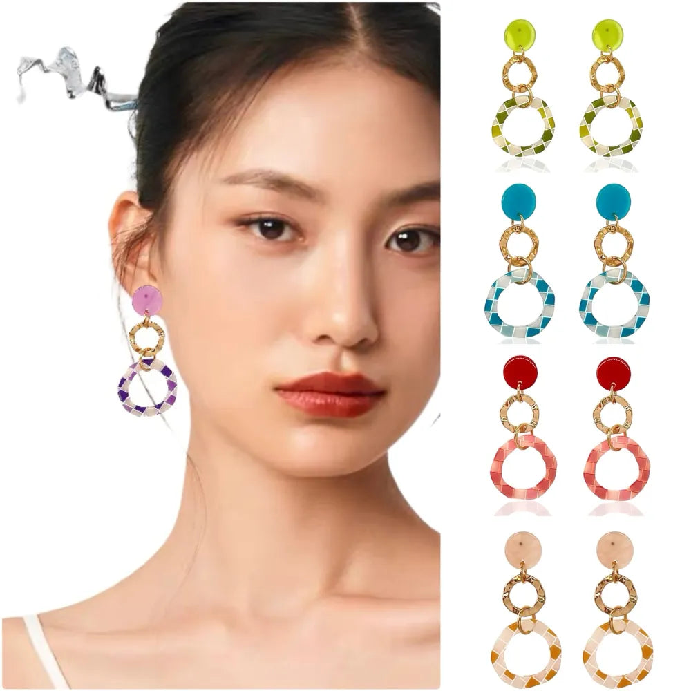 OMM-15027 S Doppio Cerchio -Orecchini Moda