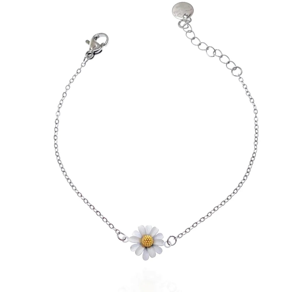 BAC-103-AA3453B Margherita-Bracciale in Acciaio con Chiusura