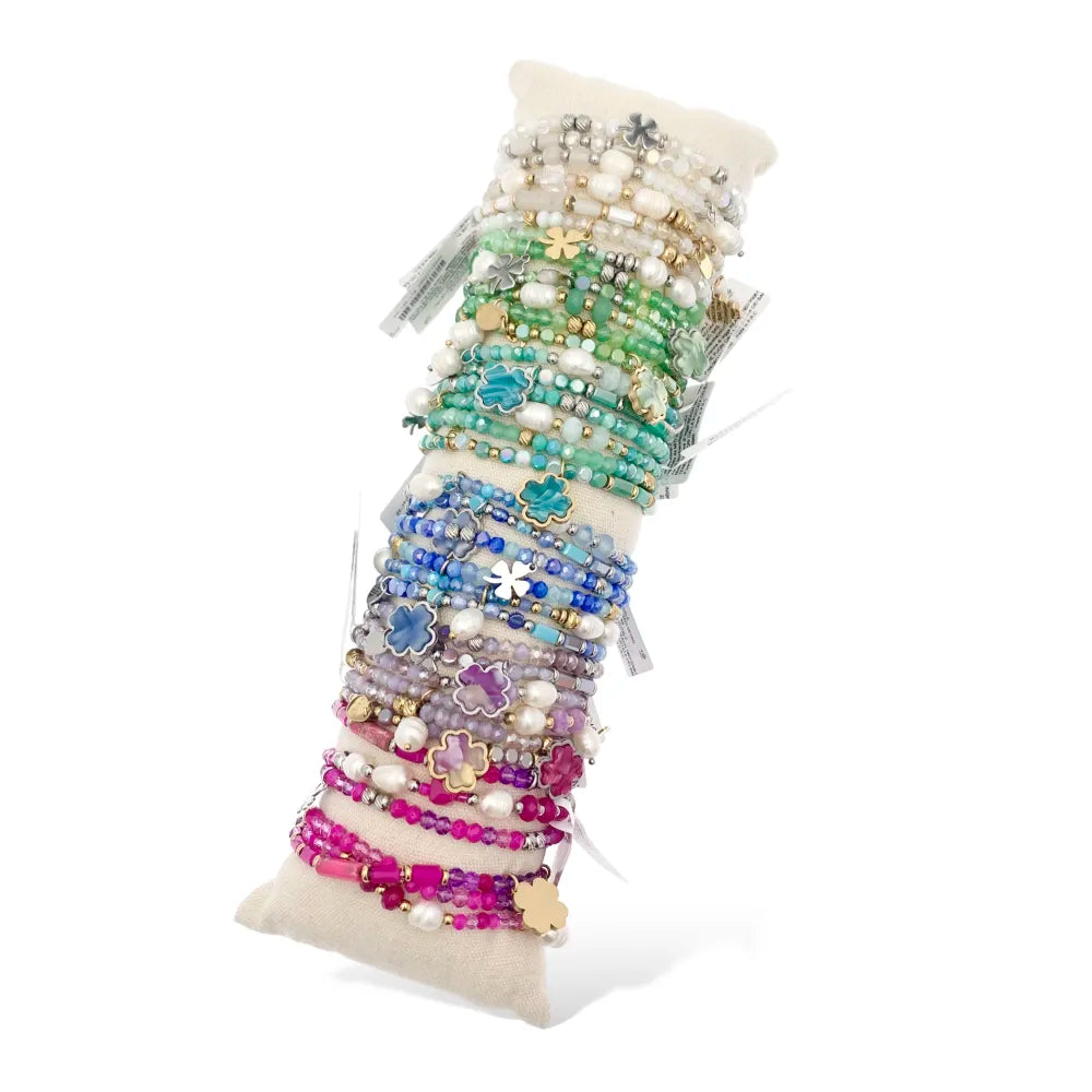 BPA-732-178 Set 3pz Bracciali Elastici in Acciaio