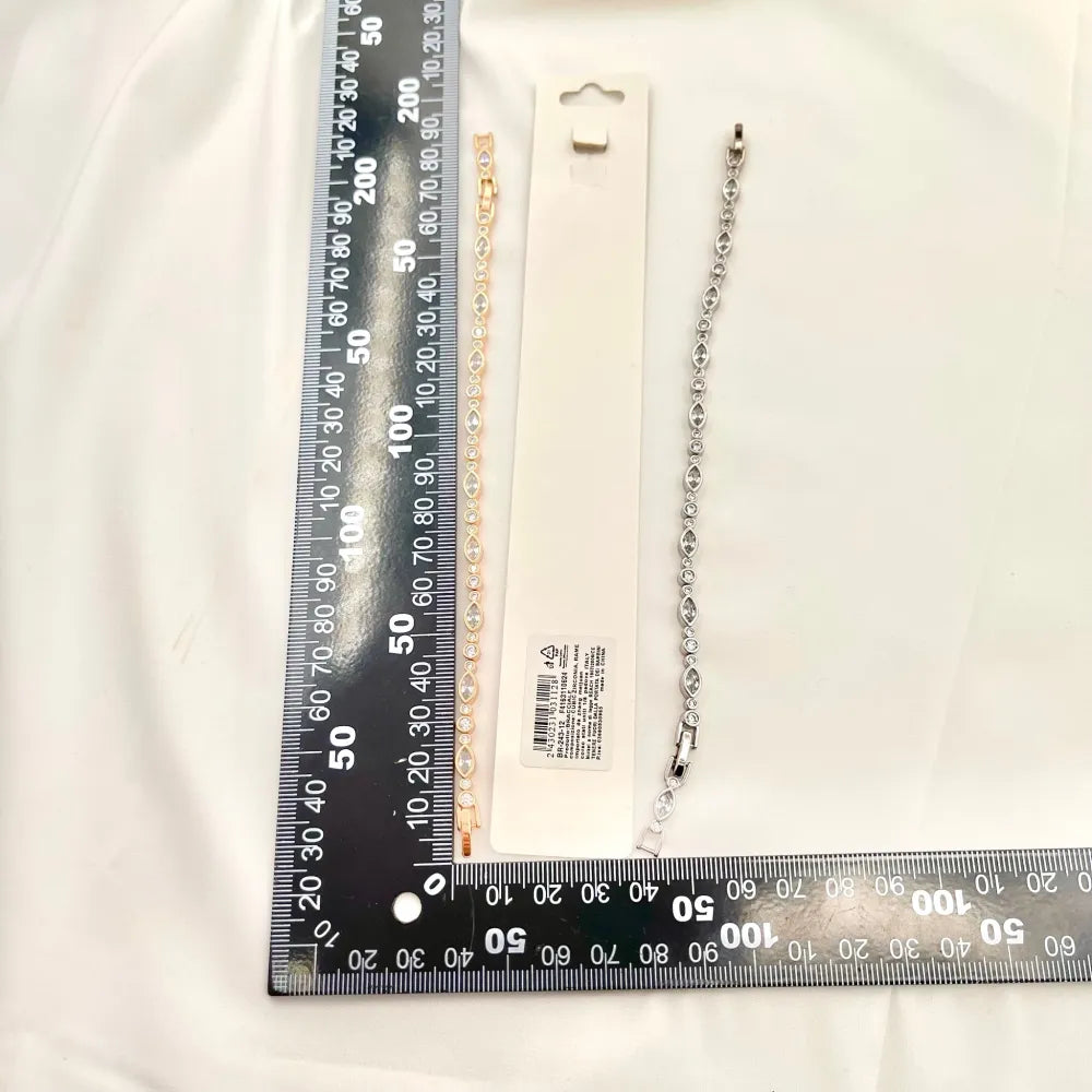 BMZ-243-12 Tennis-Bracciale Tennis con Cubic Zirconia