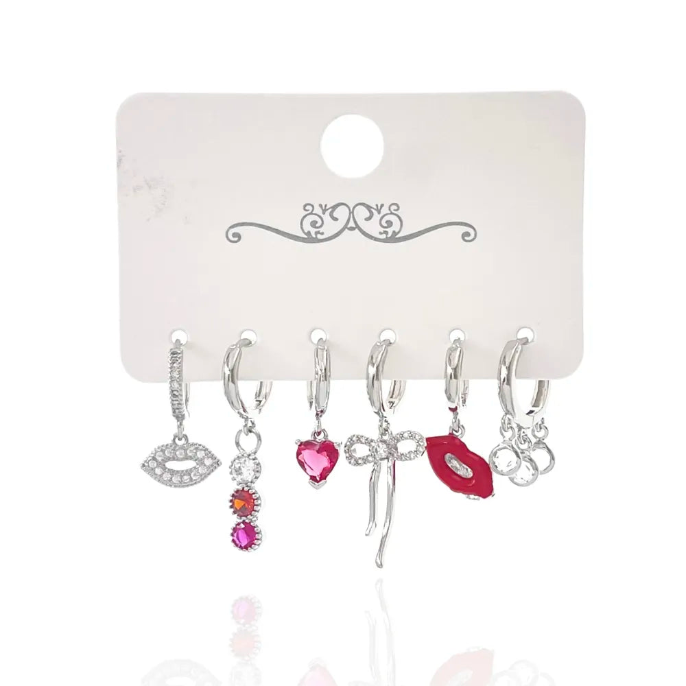 OPM-520-L47 Bocca Fiocco-Set 6pz Orecchini