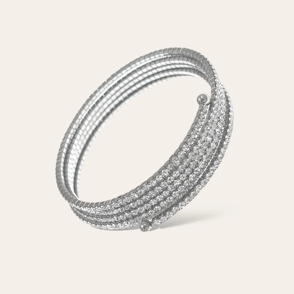BAR-103-AA3372B Tennis-Bracciale Rigido in Acciaio