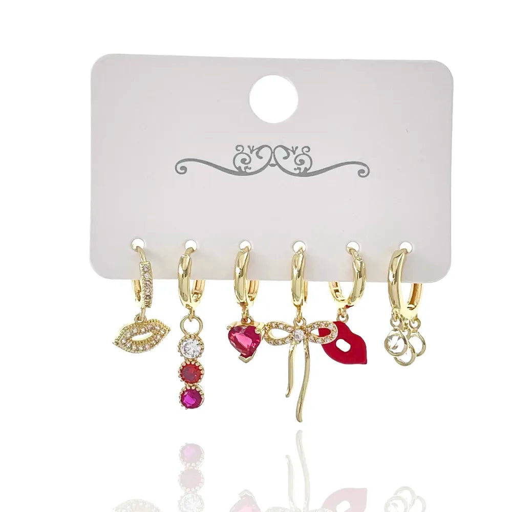 OPM-520-L47 Bocca Fiocco-Set 6pz Orecchini