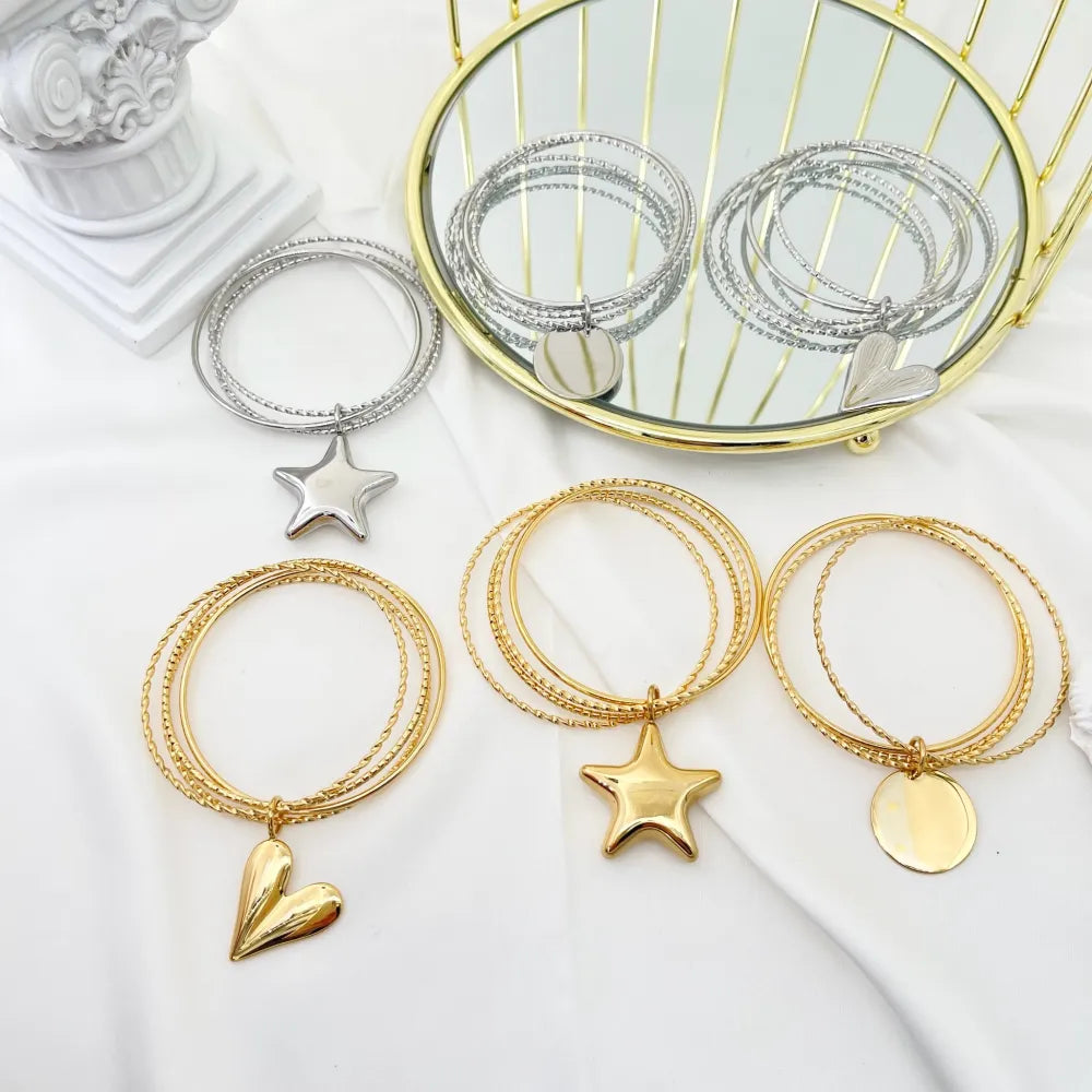 BAR-103-AA3367B Stella-Bracciali Multifili Rigidi in Acciaio