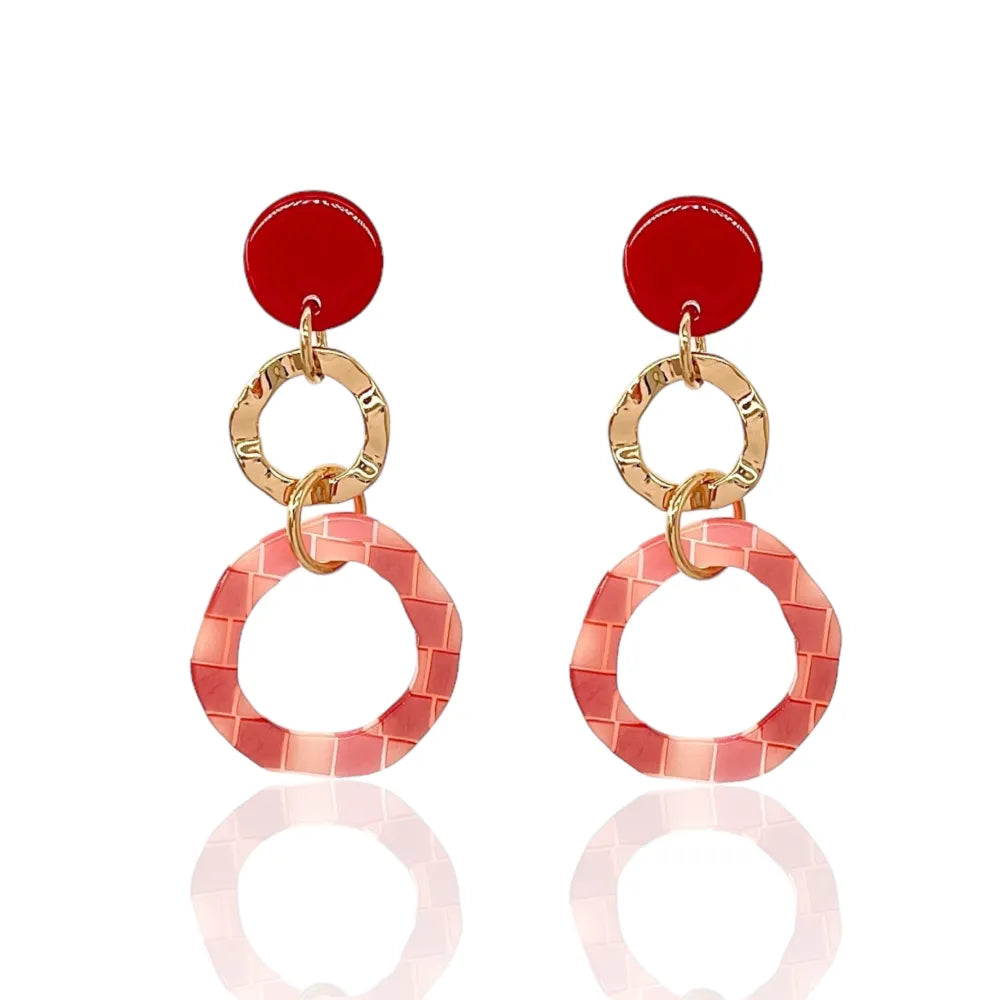 OMM-15027 S Doppio Cerchio -Orecchini Moda