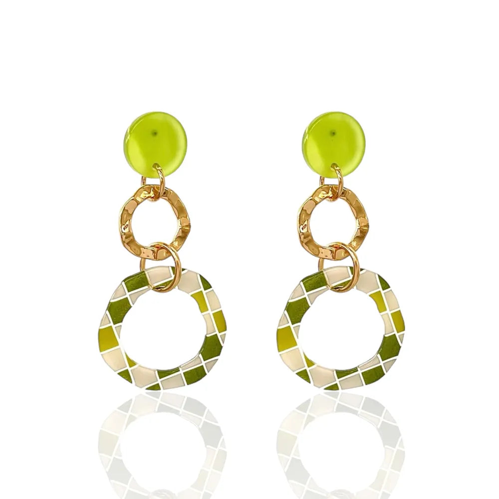 OMM-15027 S Doppio Cerchio -Orecchini Moda