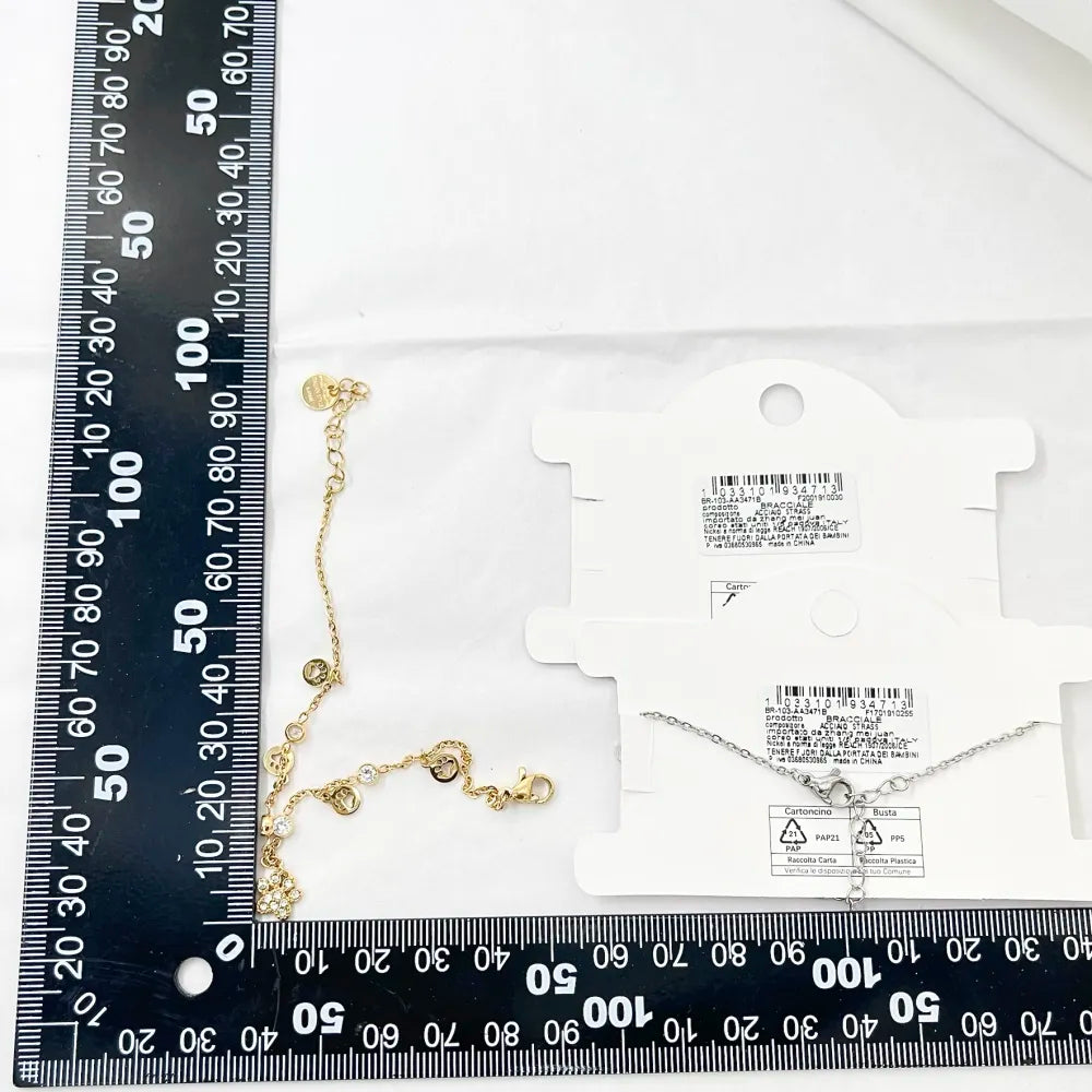 BAC-103-AA3471B Zampa -Bracciale in Acciaio con Chiusura