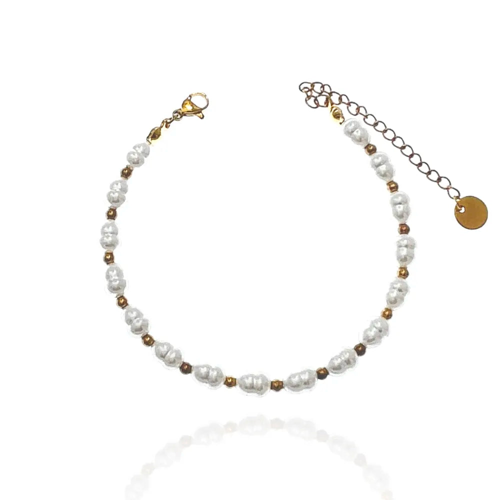 BAC-103-AA2006 Perla Ovale-Bracciale in Acciaio