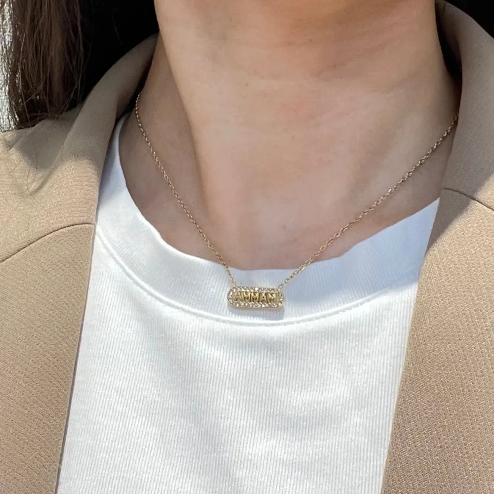 CAC-103-AA4360N Mamma-Collana Girocollo in Acciaio