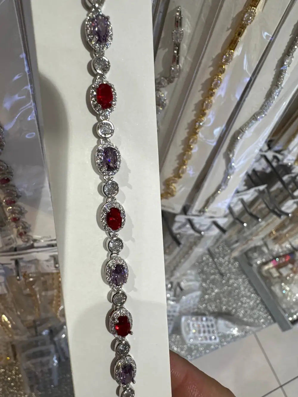 BMZ-103-AA2639B Ovale e Punto Luce-Bracciale con Cubic Zirconia